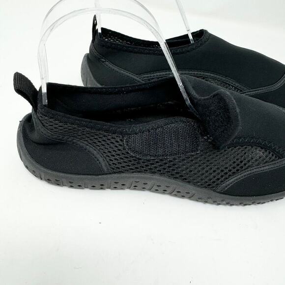 Fantiny Black Mesh Fabric Hook and Loop Closure Water Shoes Women's Size 38 US 8 - Picture 3 of 12